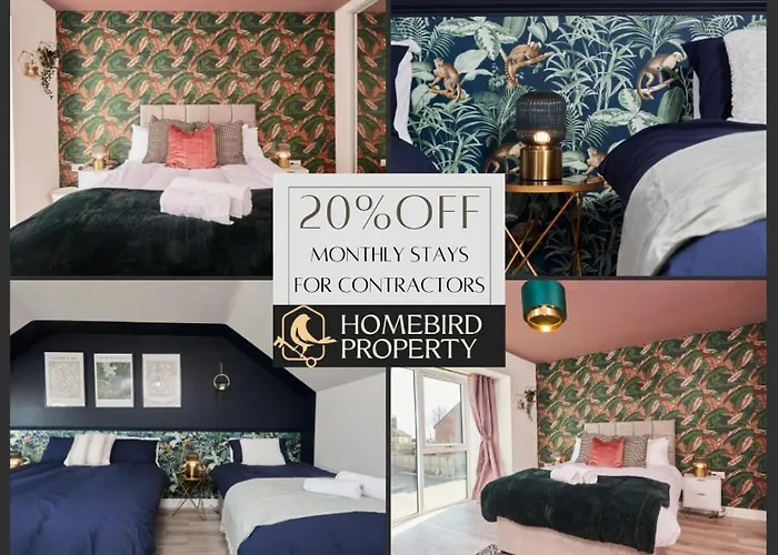 Spacious 4bdr House By Homebird Management Short Lets & Serviced With Private Parking & Garden * Лідс